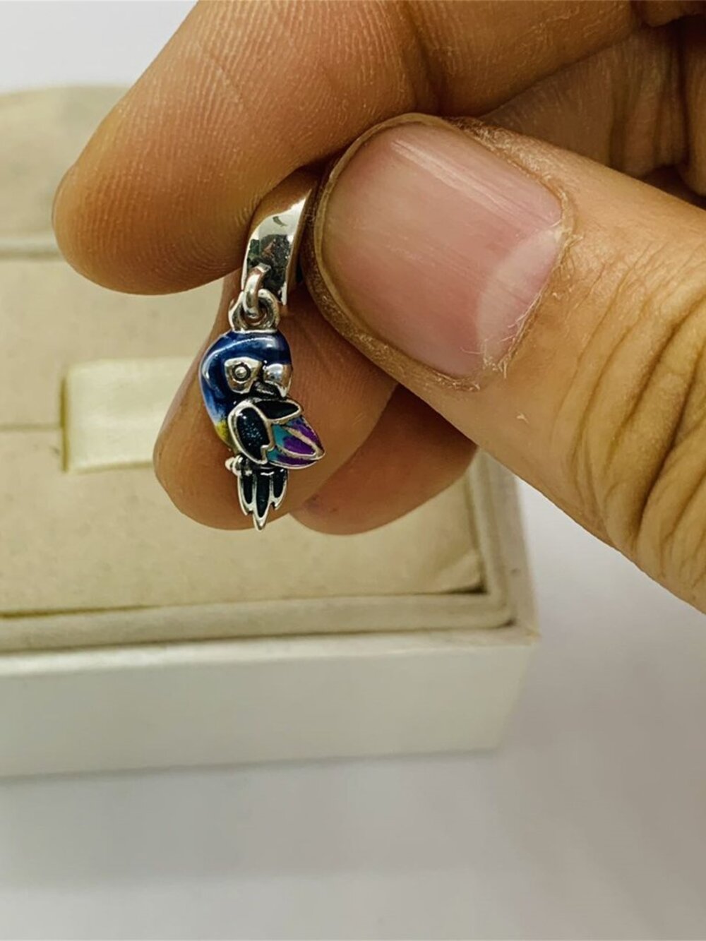✨🔥Pandora Jungle Paradise Parrot Dangle Charm
